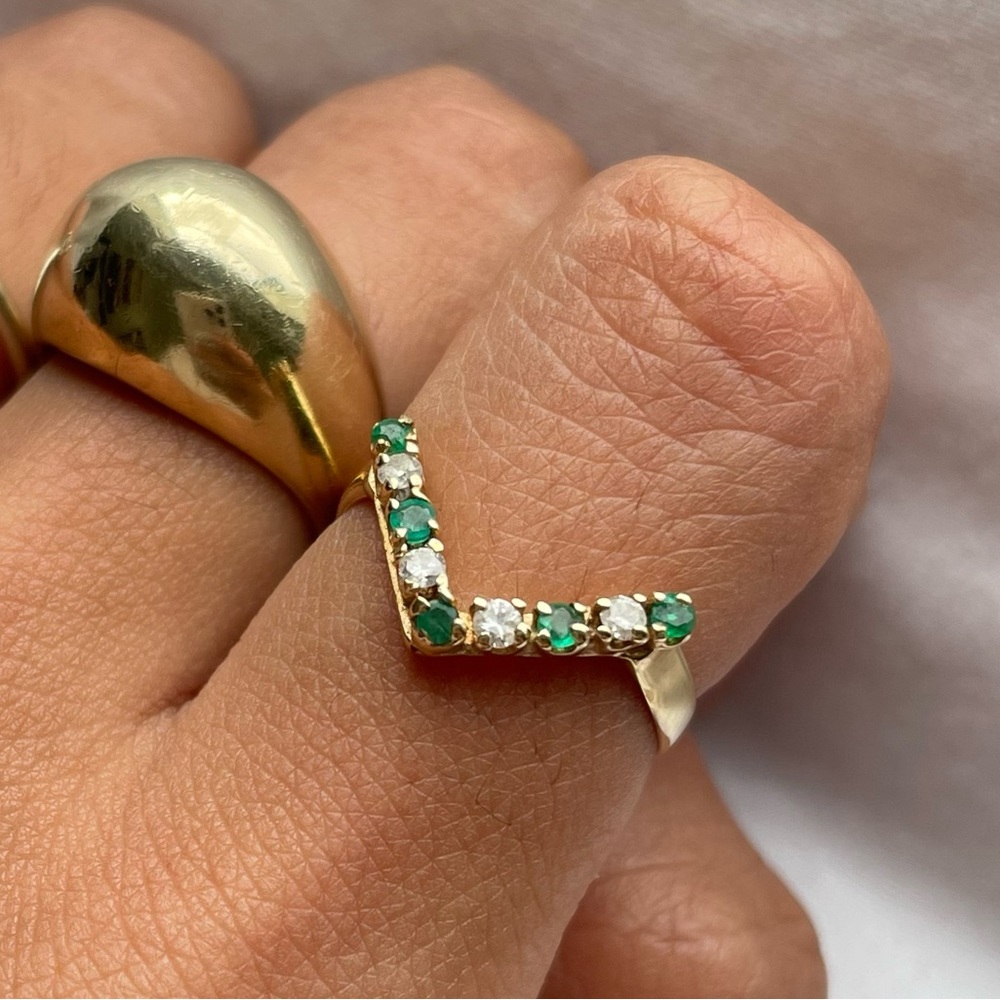 V-Shape Stackable Ring - image 1